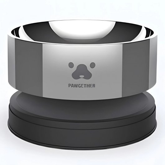 Igienă maximă cu Bol mare Pawgether pentru animale de companie din oțel inoxidabil 2 în 1 Bowl 2S