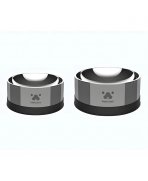 Dimensiuni practice cu Bol mare Pawgether pentru animale de companie din oțel inoxidabil 2 în 1 Bowl 2S