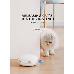 Pene naturale captivante cu Set pene de rezervă 6 bucăți pentru jucăria automată pisici Pawgether Play 1 PL 1