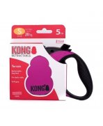 Siguranță KONG cu Lesă retractabilă KONG Terrain Small 5m Fucsia pentru câini până la 20kg