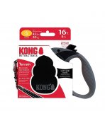 Siguranță KONG cu Lesă retractabilă KONG Terrain Small 5m Neagră pentru câini până la 20kg