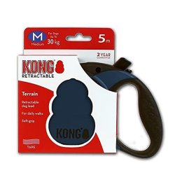 Siguranță KONG cu Lesă retractabilă KONG Terrain Medium 5m Albastră pentru câini până la 30kg