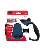 Siguranță KONG cu Lesă retractabilă KONG Terrain Large 5m Albastră pentru câini până la 50kg
