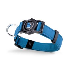 Tehnologie NFC cu Zgardă inteligentă MyFamily Memopet Medium 35-53 cm Albastră pentru câini