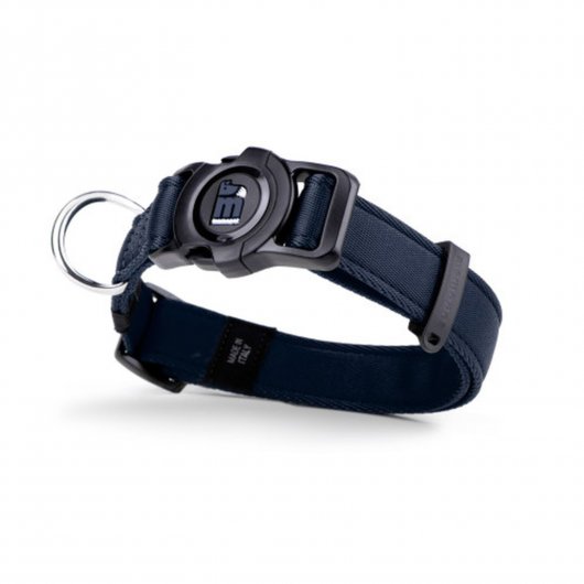 Tehnologie NFC cu Zgardă inteligentă MyFamily Memopet Large 44-68 cm Albastru Închis pentru câini