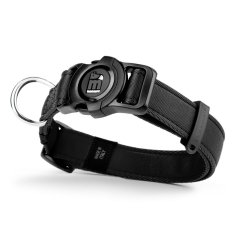 Tehnologie NFC cu Zgardă inteligentă MyFamily Memopet Large 44-68 cm Neagră pentru câini