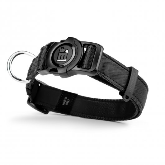 Tehnologie NFC cu Zgardă inteligentă MyFamily Memopet Large 44-68 cm Neagră pentru câini