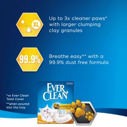 Sistem avansat fara praf cu Nisip litieră Ever Clean Litterfree Paws 6L pentru pisici cu blană lungă și pui
