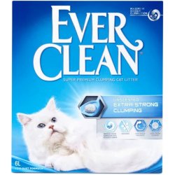 Nisip litieră Ever Clean Extra Strong Clumping Unscented 6L pentru pisici sensibile