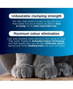 Sistem avansat fara praf cu Nisip litieră Ever Clean Multi-Cat Parfumat 6L pentru case cu mai multe pisici