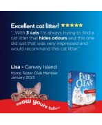 Recenzii cu Nisip litieră Ever Clean Multi-Cat Parfumat 6L pentru case cu mai multe pisici