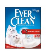 Nisip litieră Ever Clean Multiple Cat Parfumat 10L pentru case cu mai multe pisici