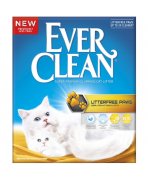 Nisip litieră Ever Clean Litterfree Paws 10L pentru pisici cu blană lungă și pui