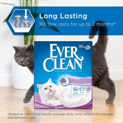 Tehnologie cu carbune activ in Nisip litieră Ever Clean Lavender Parfumat 6L pentru pisici