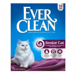 Nisip litieră Ever Clean Senior Cat Parfumat 6L pentru pisici senioare