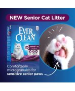 Compactare de inalta densitate cu Nisip litieră Ever Clean Senior Cat Parfumat 10L pentru pisici senioare