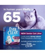 Bariera moleculara anti-miros cu Nisip litieră Ever Clean Senior Cat Parfumat 10L pentru pisici senioare