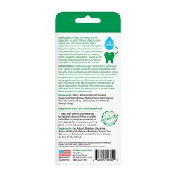 Etichetă spate cu ingrediente gel dentar TropiClean Fresh Breath Peanut Butter 59ml