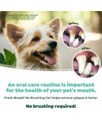 Rezultate inainte si dupa utilizare gel dentar TropiClean Fresh Breath Peanut Butter 59ml