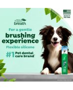 Banner prezentare periuțe flexibile din silicon pentru deget TropiClean Finger Brushes