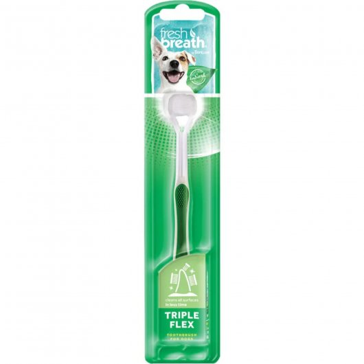 Periuță de dinți cu triplu flex TropiClean Fresh Breath Triple Flex pentru câini de talie mică