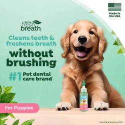 Banner de prezentare gel dentar TropiClean Fresh Breath Puppy 59ml pentru căței juniori