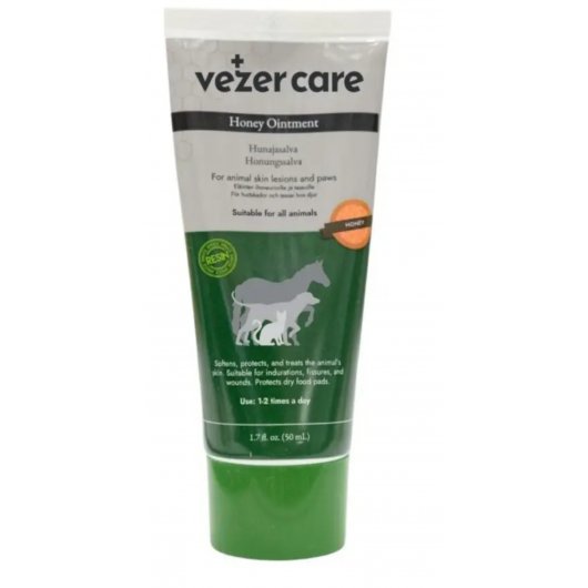 Tub de unguent cu miere Vezer Care 50ml pentru tratamentul pielii si labutelor la animale